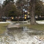 Park, Zagrebačka otopljeni snijeg, poplava (3)