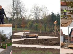 FOTO Kurilovečka šetnica poprima oblike: Postavljaju se klupe, slaže tribina i alsfaltiraju putevi