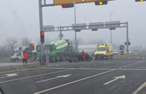 Prometna nesreća na raskrižju kod Bapče, otežan promet