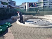 FOTO Radovi na fontani na trgu Stjepana Radića