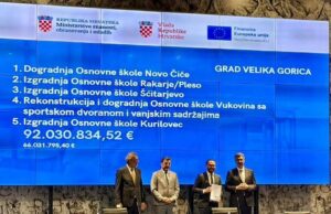 Premijer Plenković uručio gradonačelniku Ačkaru ugovore od 66 milijuna eura za goričke škole