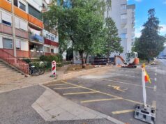 FOTO U tijeku radovi na novom nogostupu u Ulici Matije Slatinskog