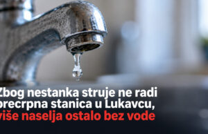 Zbog nestanka struje ne radi precrpna stanica u Lukavcu, više naselja ostalo bez vode