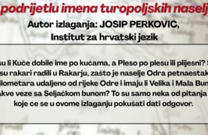 Znate li odakle imena velikogoričkim naseljima i kvartovima? Doznajte na besplatnom predavanju
