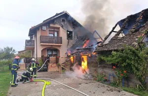 VIDEO i FOTO Požar u Mraclinu! Vatra je zahvatila dvije kuće!