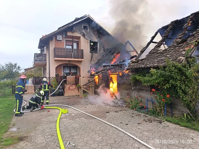 Požar u Mraclinu